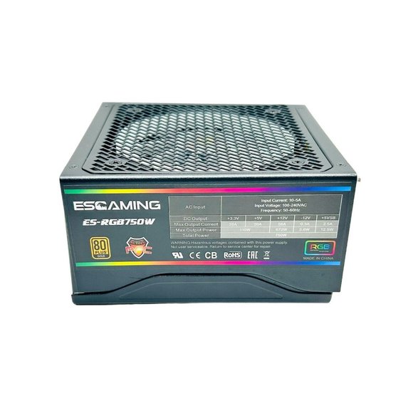 ESGAMIN ( ES-RGB750W ) Powwer Supply Only - 10-5A / 100-240VAC / 50-60Hz - Picture 1 of 6